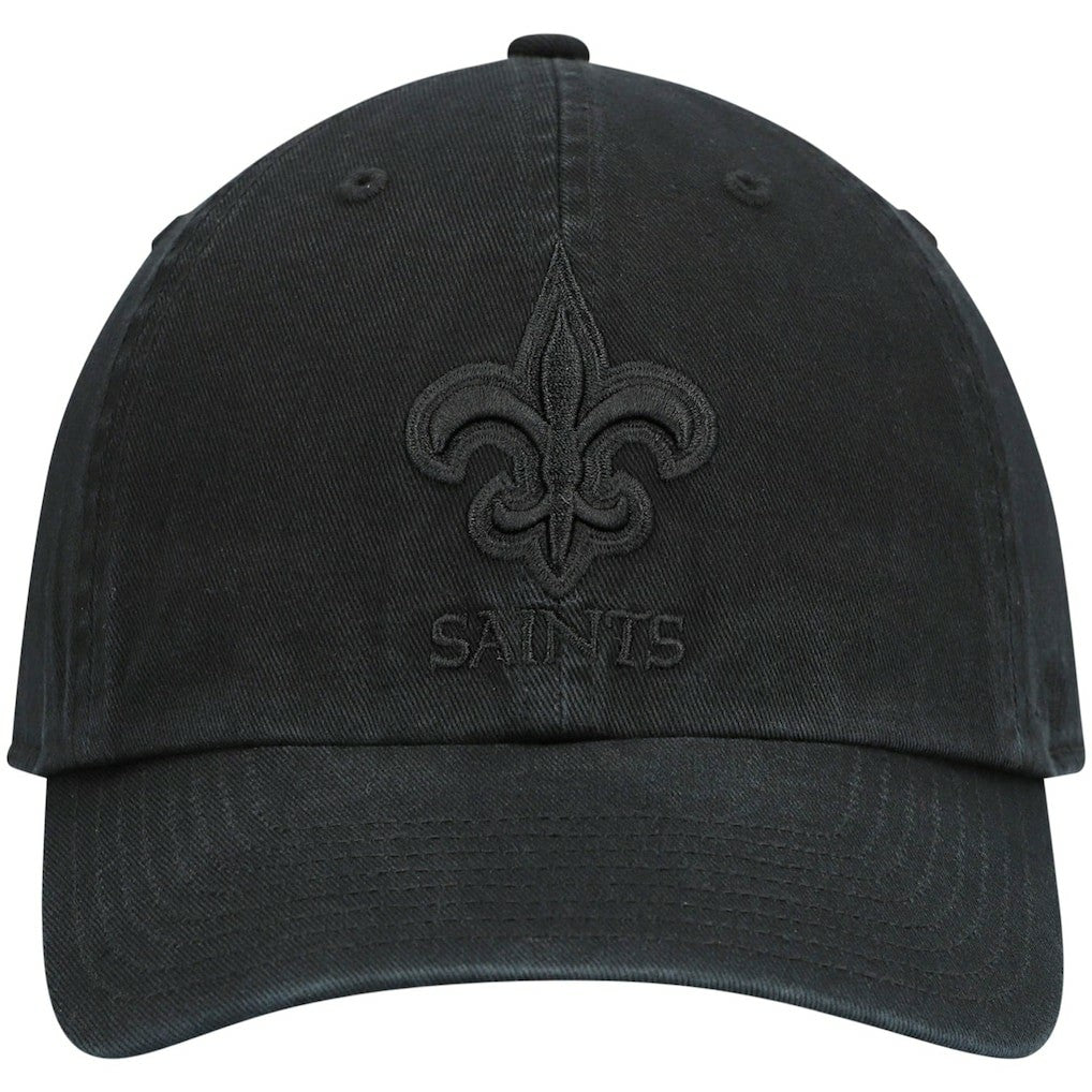New Orleans Saints '47 Team Tonal Clean Up Adjustable Hat Black - 47 brand