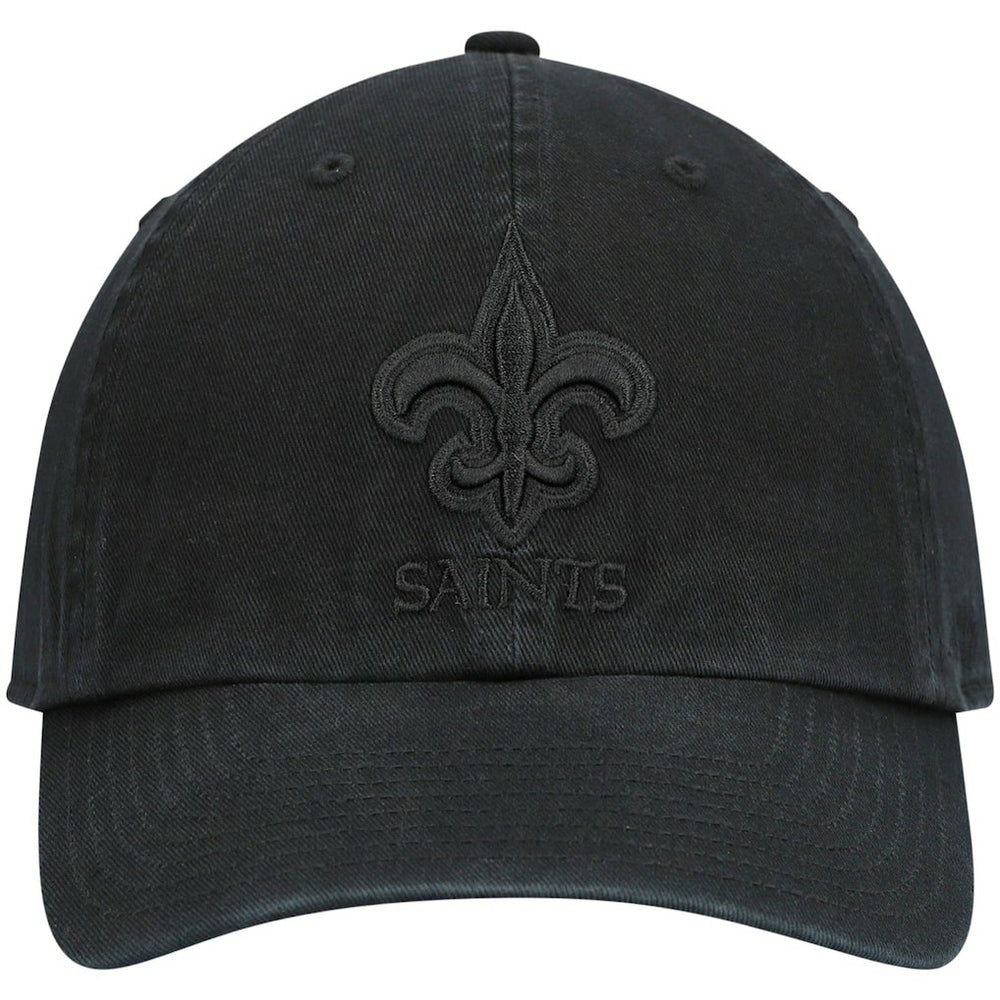 New Orleans Saints '47 Team Tonal Clean Up Adjustable Hat Black - 47 brand