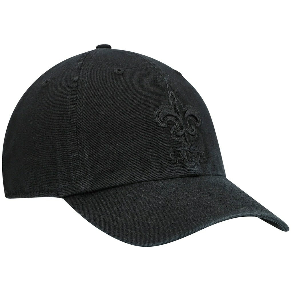 New Orleans Saints '47 Team Tonal Clean Up Adjustable Hat Black - 47 brand
