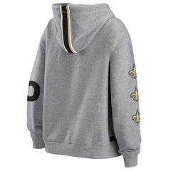 New Orleans Saints WEAR by Erin Andrews Women's Full-Zip Hoodie Gray - NFL