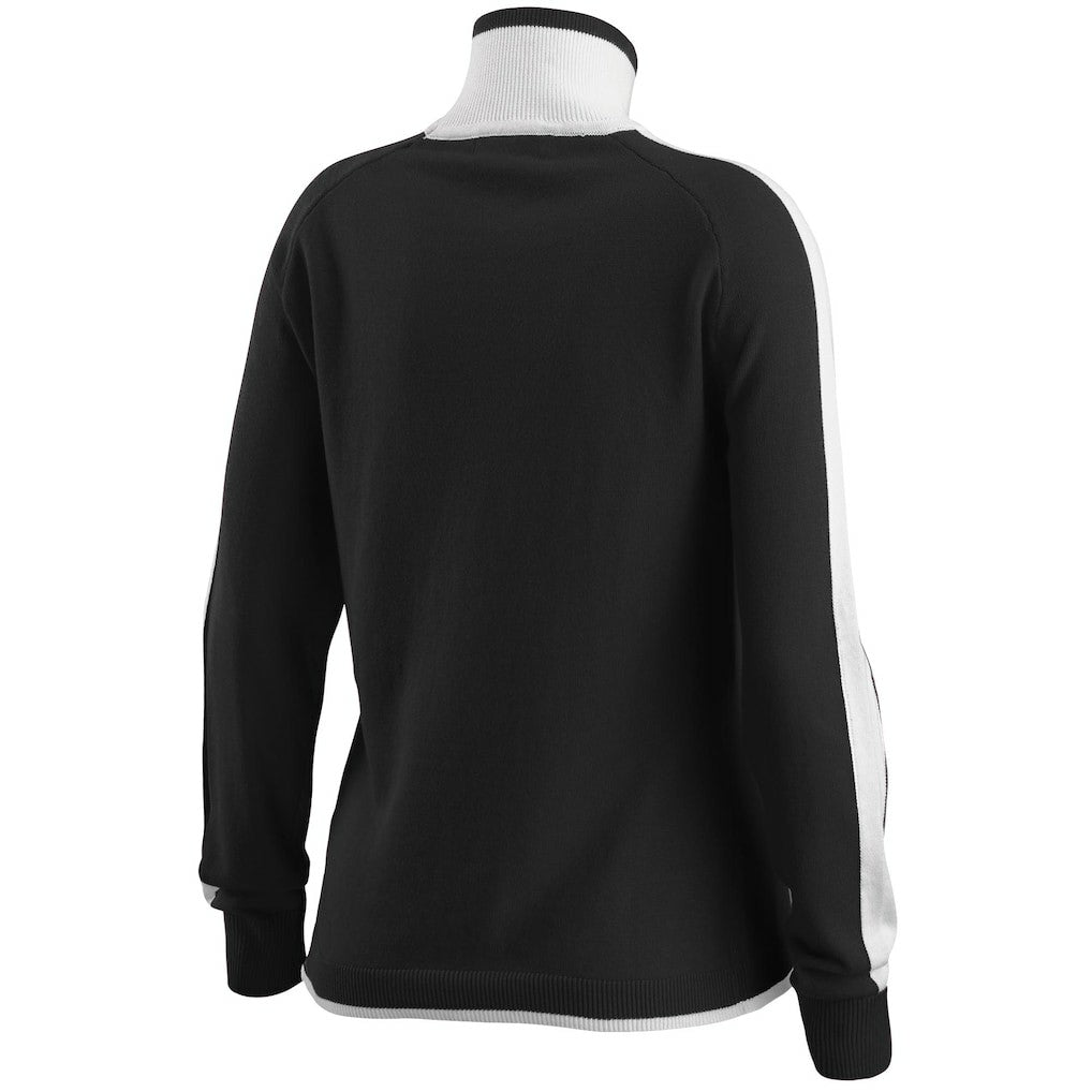 New Orleans Saints WEAR by Erin Andrews Women's Ski Raglan Pullover Sweater Black - NFL