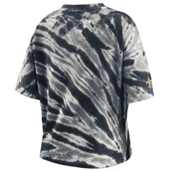 New Orleans Saints WEAR by Erin Andrews Women's Tie-Dye T-Shirt Black - NFL