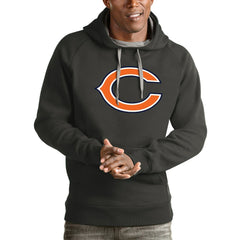 Chicago Bears Antigua Victory Pullover Hoodie Charcoal - NFL