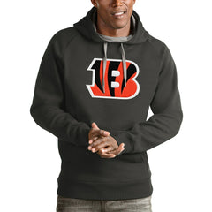 Cincinnati Bengals Antigua Victory Pullover Hoodie Charcoal - NFL
