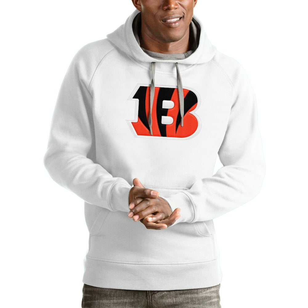 Cincinnati Bengals Antigua Victory Pullover Hoodie White - NFL