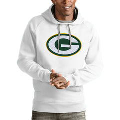 Green Bay Packers Antigua Victory Pullover Hoodie White - NFL