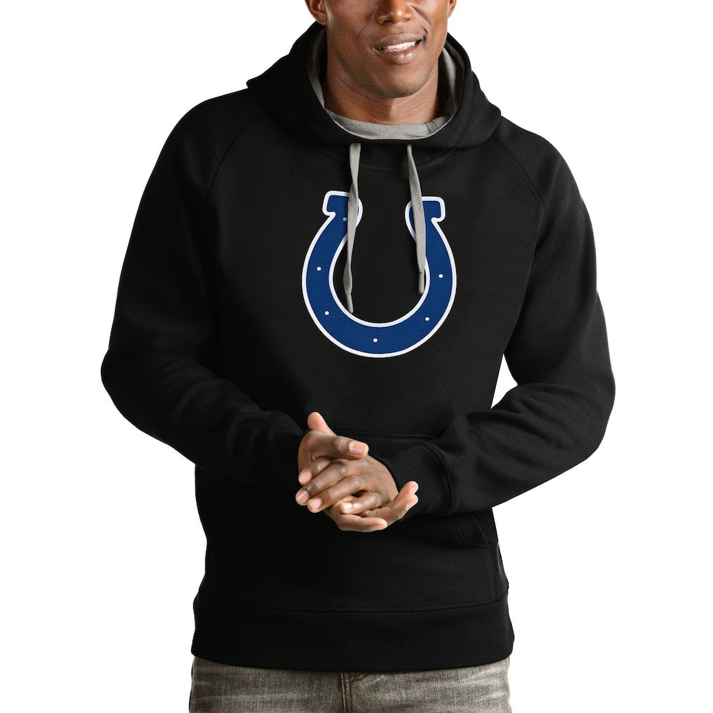 Indianapolis Colts Antigua Victory Pullover Hoodie Black - NFL
