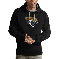 Jacksonville Jaguars Antigua Victory Pullover Hoodie Black - NFL