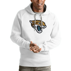 Jacksonville Jaguars Antigua Victory Pullover Hoodie White - NFL