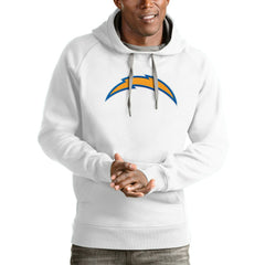 Los Angeles Chargers Antigua Victory Pullover Hoodie White - NFL