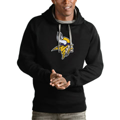 Minnesota Vikings Antigua Victory Pullover Hoodie Black - NFL