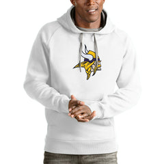 Minnesota Vikings Antigua Victory Pullover Hoodie White - NFL