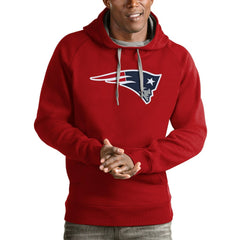 New England Patriots Antigua Victory Pullover Hoodie Red - NFL