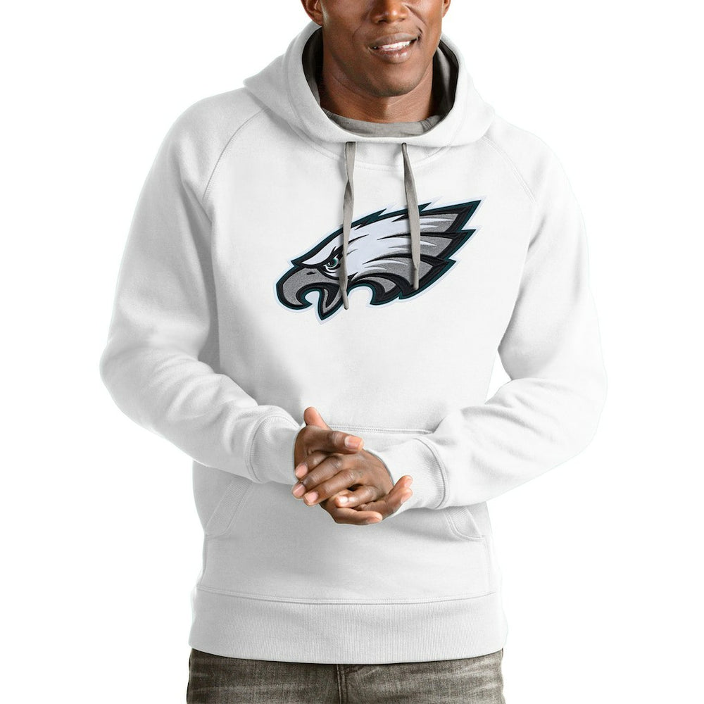 Philadelphia Eagles Antigua Victory Pullover Hoodie White - NFL