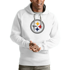 Pittsburgh Steelers Antigua Victory Pullover Hoodie White - NFL