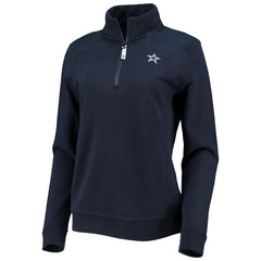 Dallas Cowboys Vineyard Vines Women's Shep Shirt Quarter-Zip Sweatshirt Navy - NFL