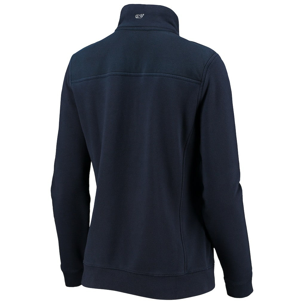 Dallas Cowboys Vineyard Vines Women's Shep Shirt Quarter-Zip Sweatshirt Navy - NFL