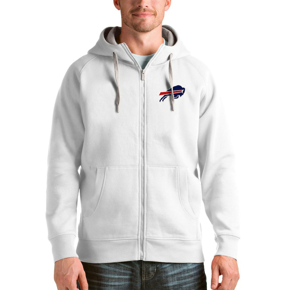 Buffalo Bills Antigua Victory Full-Zip Hoodie White - NFL