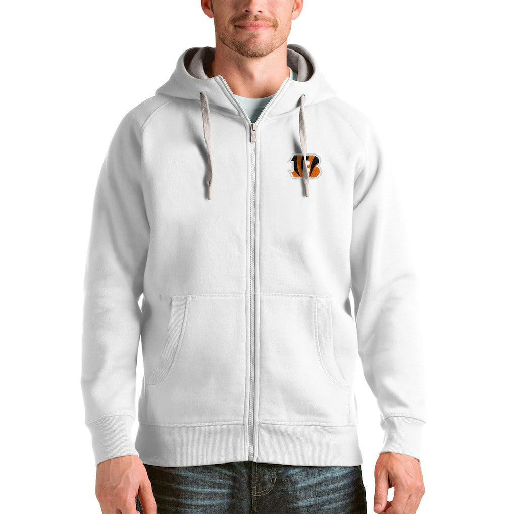 Cincinnati Bengals Antigua Victory Full-Zip Hoodie White - NFL