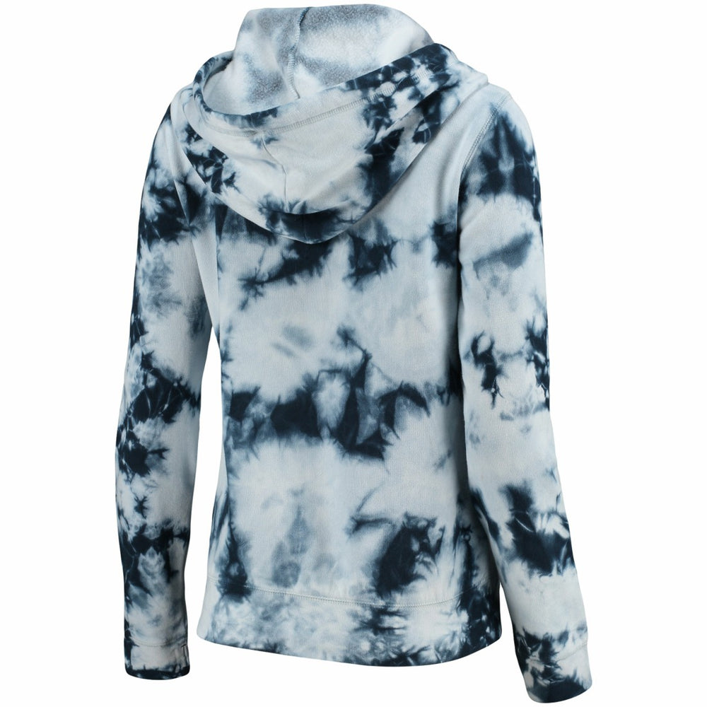 Tennessee Titans New Era Women's Tie-Dye Fleece Full-Zip Hoodie Navy - NFL