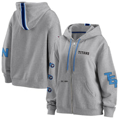 Tennessee Titans WEAR by Erin Andrews Women's Full-Zip Hoodie Gray - NFL
