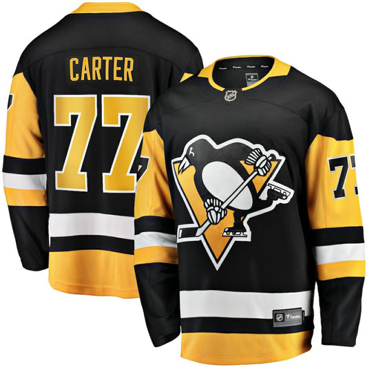 Jeff Carter Pittsburgh Penguins Fanatics Home Breakaway Replica Jersey - Black | NHL Jerseys