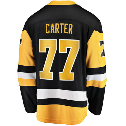 Jeff Carter Pittsburgh Penguins Fanatics Home Breakaway Replica Jersey - Black | NHL Jerseys