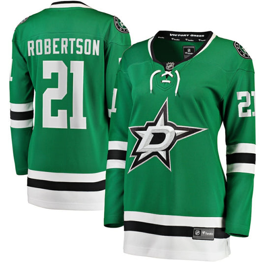 Jason Robertson Dallas Stars Fanatics Women's Home Breakaway Jersey - Kelly Green | NHL Jerseys