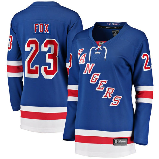 Adam Fox New York Rangers Fanatics Women's Home Breakaway Jersey - Blue | NHL Jerseys