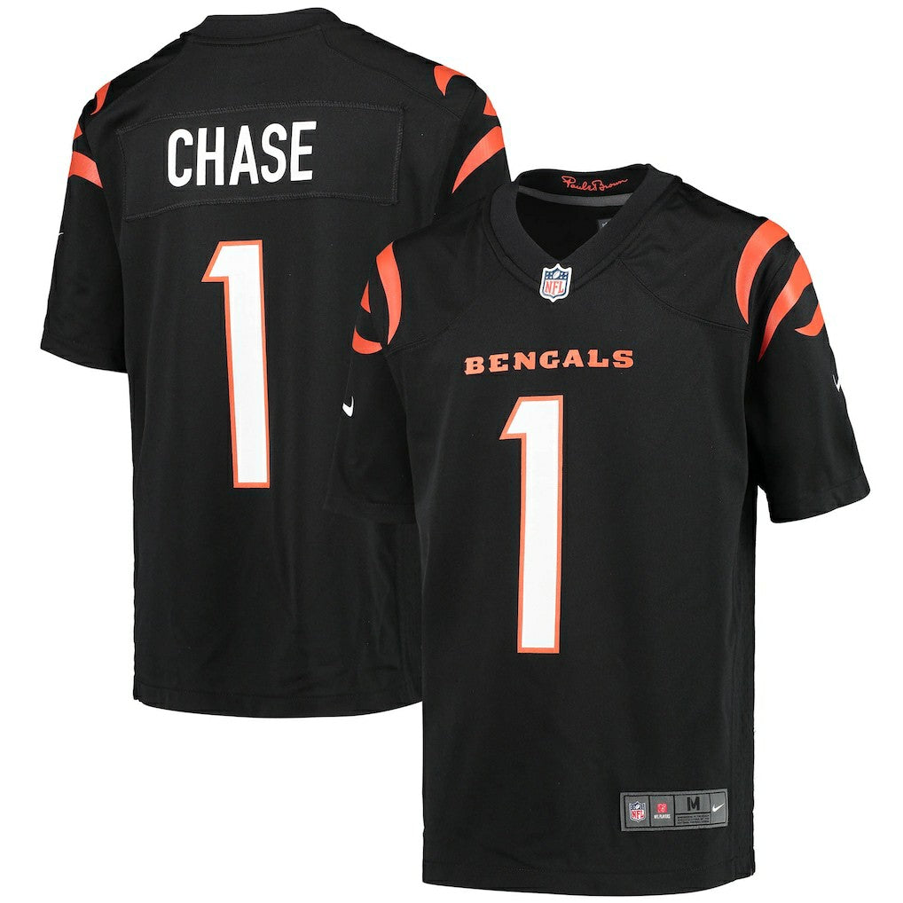 Ja'Marr Chase Cincinnati Bengals Youth Game Jersey Black - Nike
