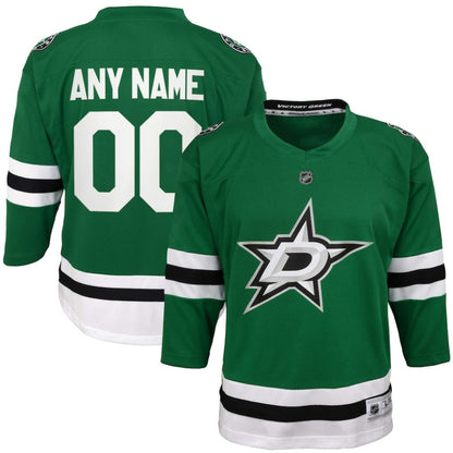 Dallas Stars Youth Home Replica Custom Jersey - Green | NHL Jerseys
