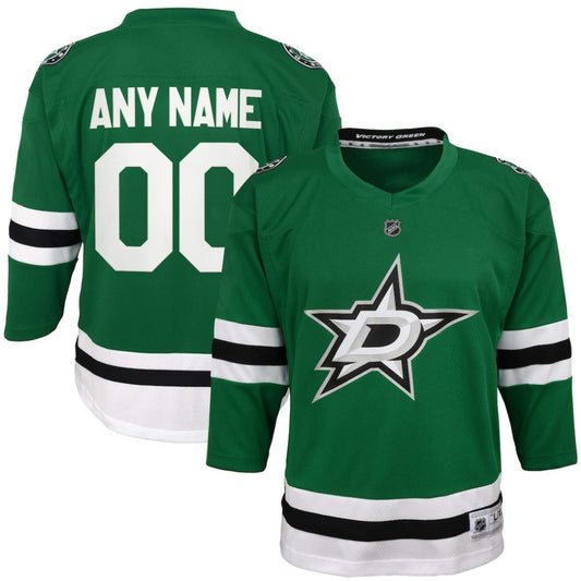 Dallas Stars Youth Home Replica Custom Jersey - Green | NHL Jerseys