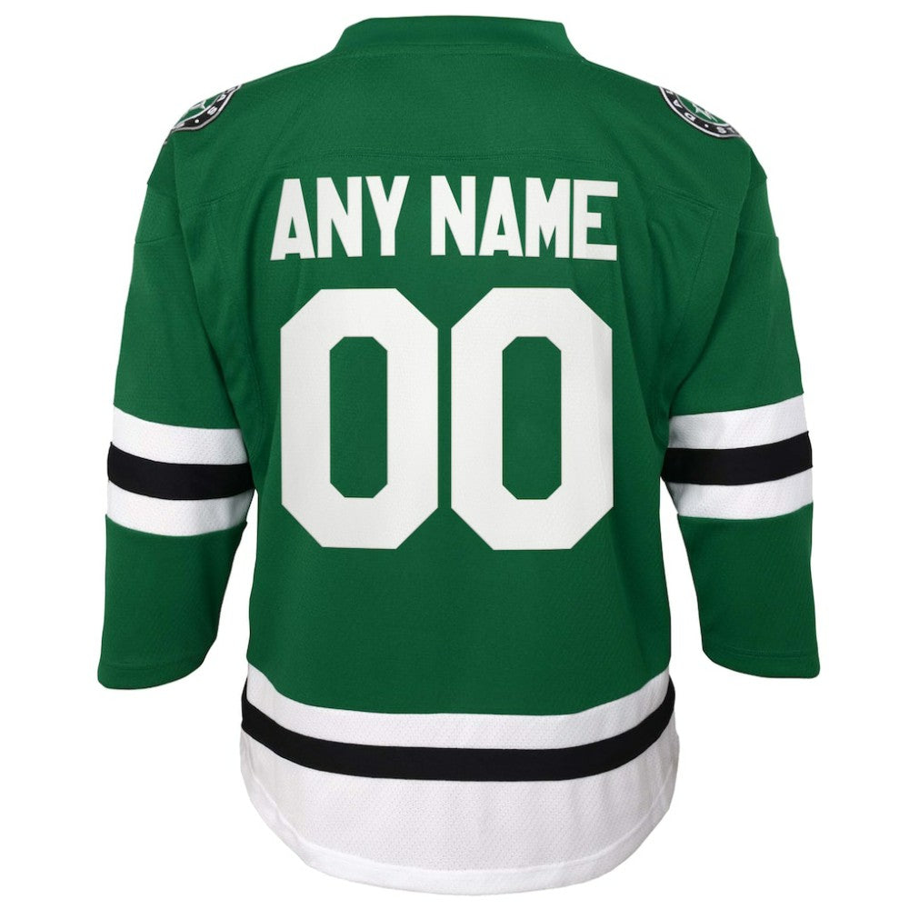 Dallas Stars Youth Home Replica Custom Jersey - Green | NHL Jerseys