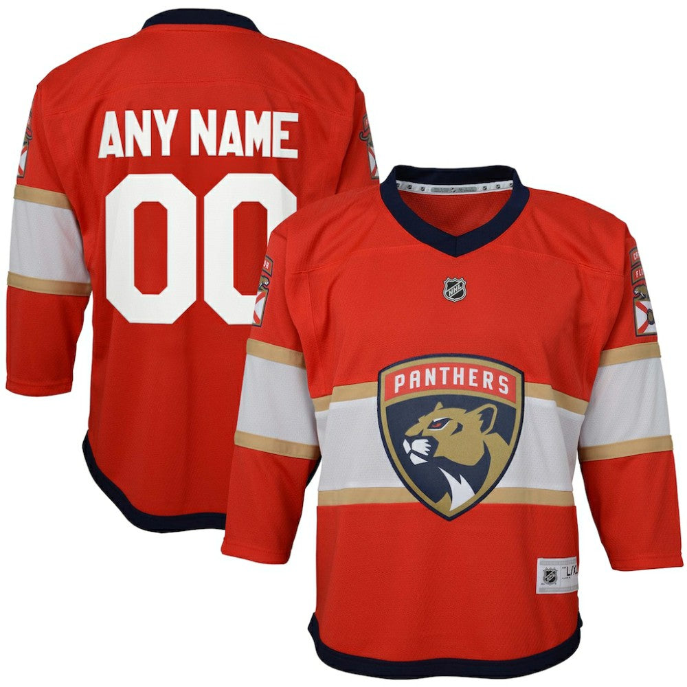 Florida Panthers Youth Home Replica Custom Jersey - Red | NHL Jerseys
