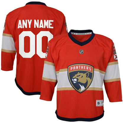 Florida Panthers Youth Home Replica Custom Jersey - Red | NHL Jerseys