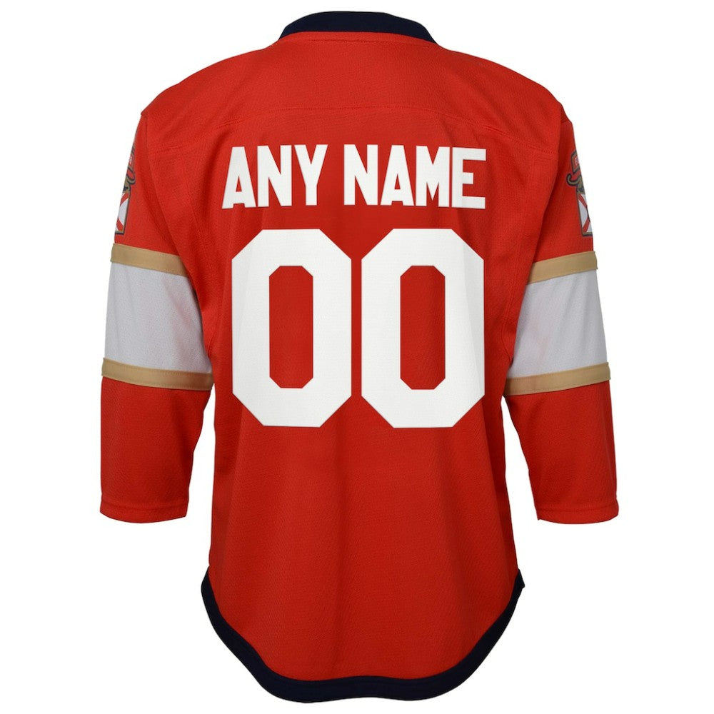 Florida Panthers Youth Home Replica Custom Jersey - Red | NHL Jerseys