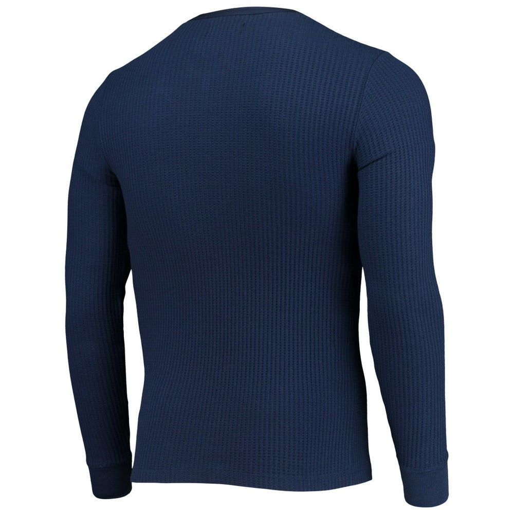 Tennessee Titans Junk Food Thermal Henley Long Sleeve T-Shirt Navy - NFL