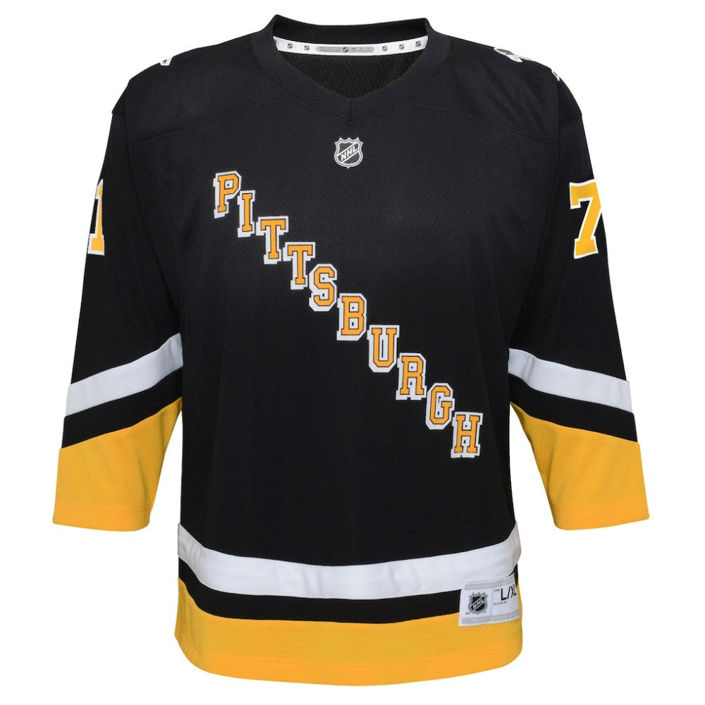 Evgeni Malkin Pittsburgh Penguins Youth 2021/22 Alternate Replica Player Jersey - Black | NHL Jerseys