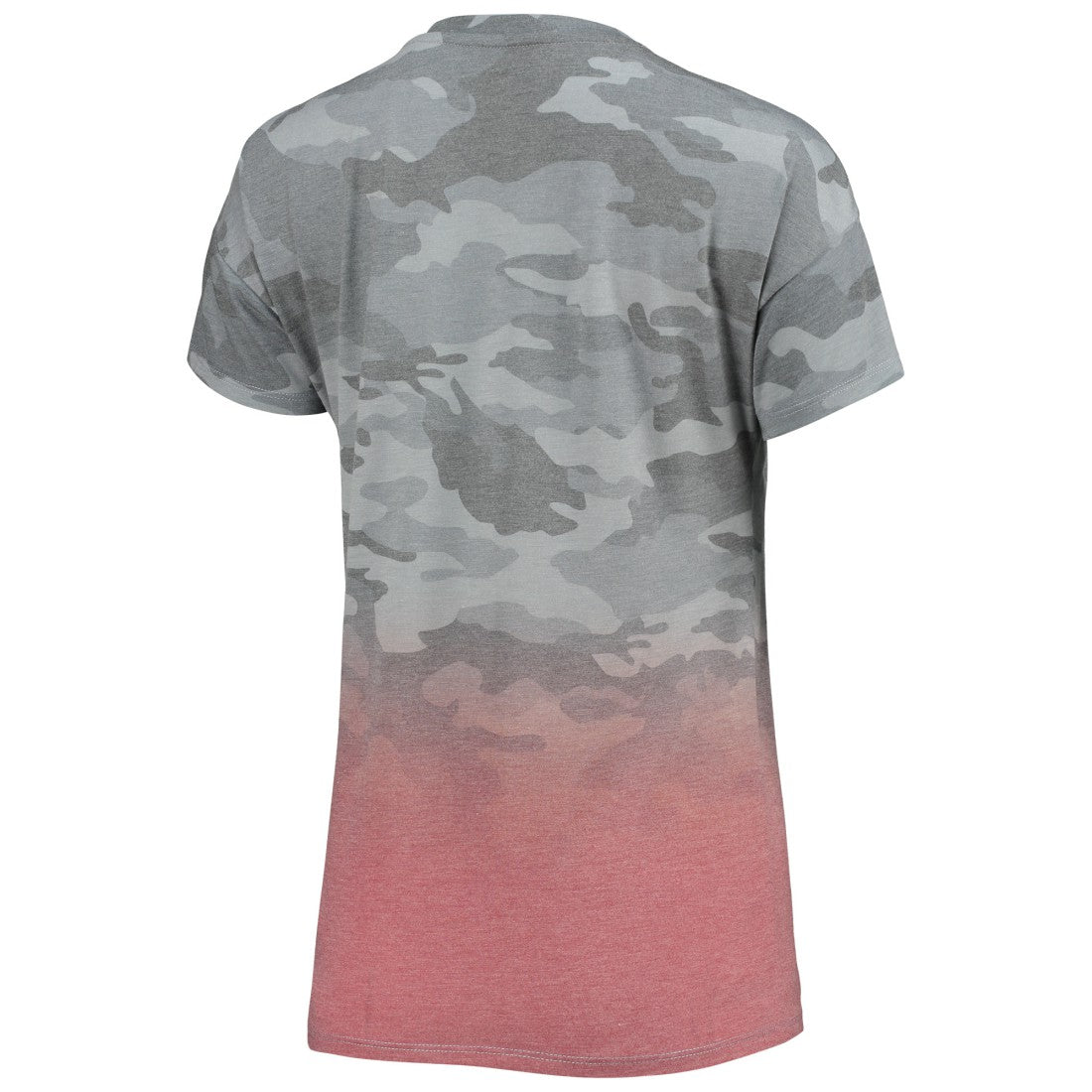 Tampa Bay Buccaneers Juniors Beth Camo Dip-Dye T-Shirt Gray/Red - NFL