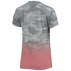 Tampa Bay Buccaneers Juniors Beth Camo Dip-Dye T-Shirt Gray/Red - NFL