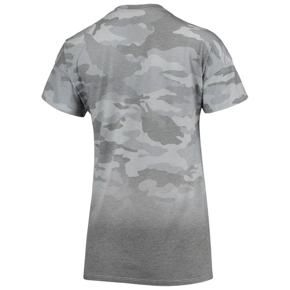 Las Vegas Raiders Juniors Beth Camo Dip-Dye T-Shirt Gray/Black - NFL
