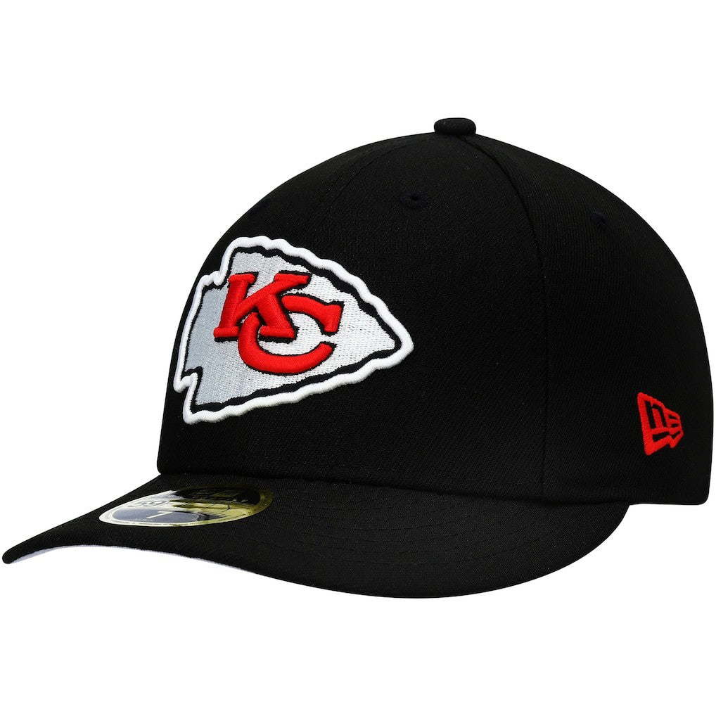 Kansas City Chiefs New Era Omaha Low Profile 59FIFTY Fitted Hat Black - NFL
