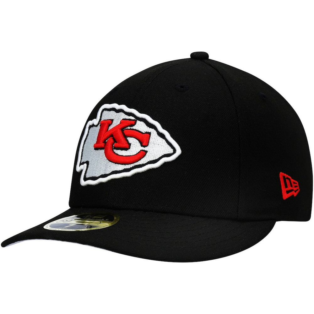 Kansas City Chiefs New Era Omaha Low Profile 59FIFTY Fitted Hat Black - NFL