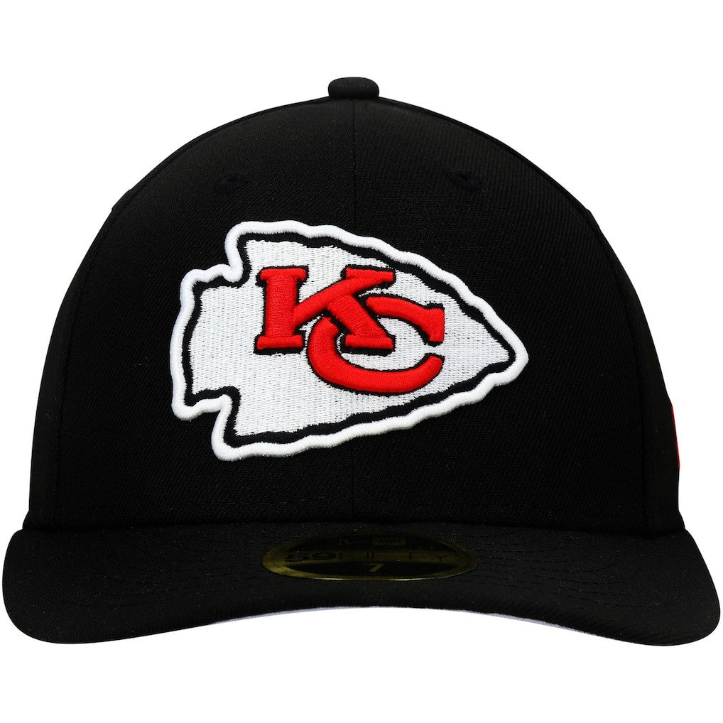 Kansas City Chiefs New Era Omaha Low Profile 59FIFTY Fitted Hat Black - NFL