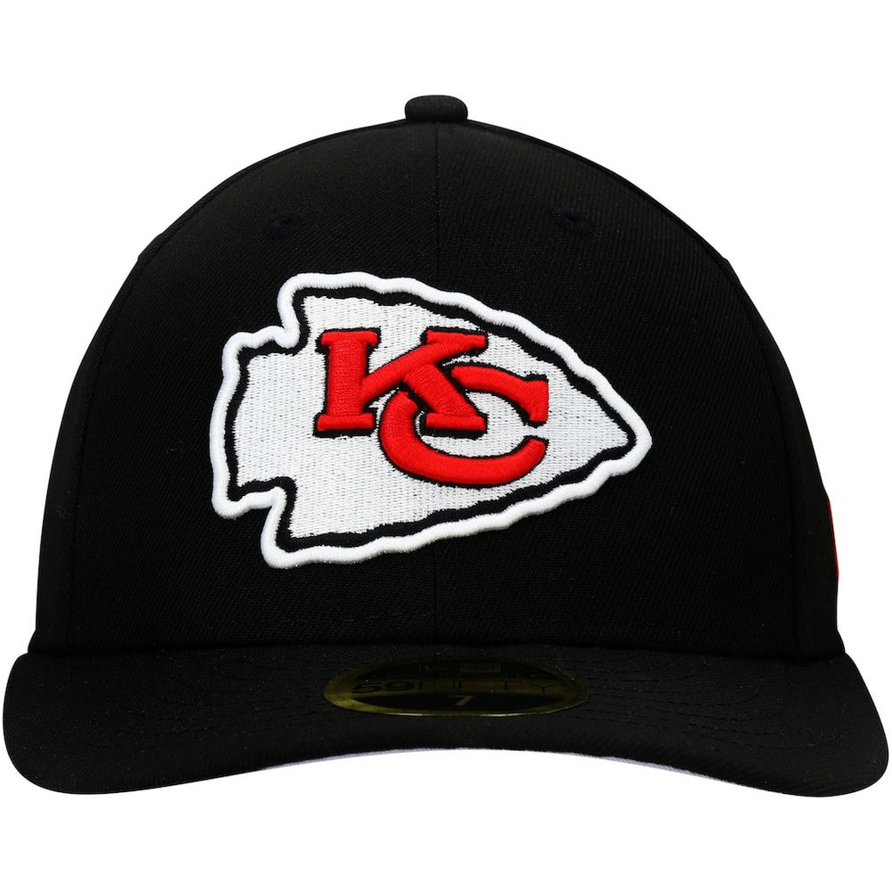 Kansas City Chiefs New Era Omaha Low Profile 59FIFTY Fitted Hat Black - NFL
