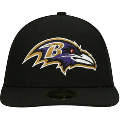 Baltimore Ravens New Era Omaha Low Profile 59FIFTY Fitted Hat Black - NFL