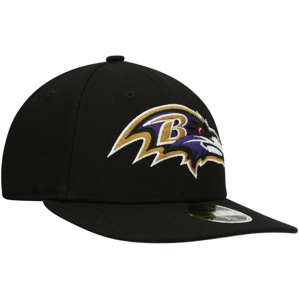 Baltimore Ravens New Era Omaha Low Profile 59FIFTY Fitted Hat Black - NFL