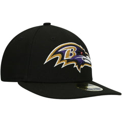 Baltimore Ravens New Era Omaha Low Profile 59FIFTY Fitted Hat Black - NFL