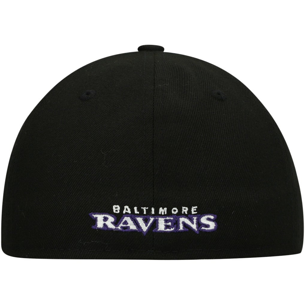 Baltimore Ravens New Era Omaha Low Profile 59FIFTY Fitted Hat Black - NFL