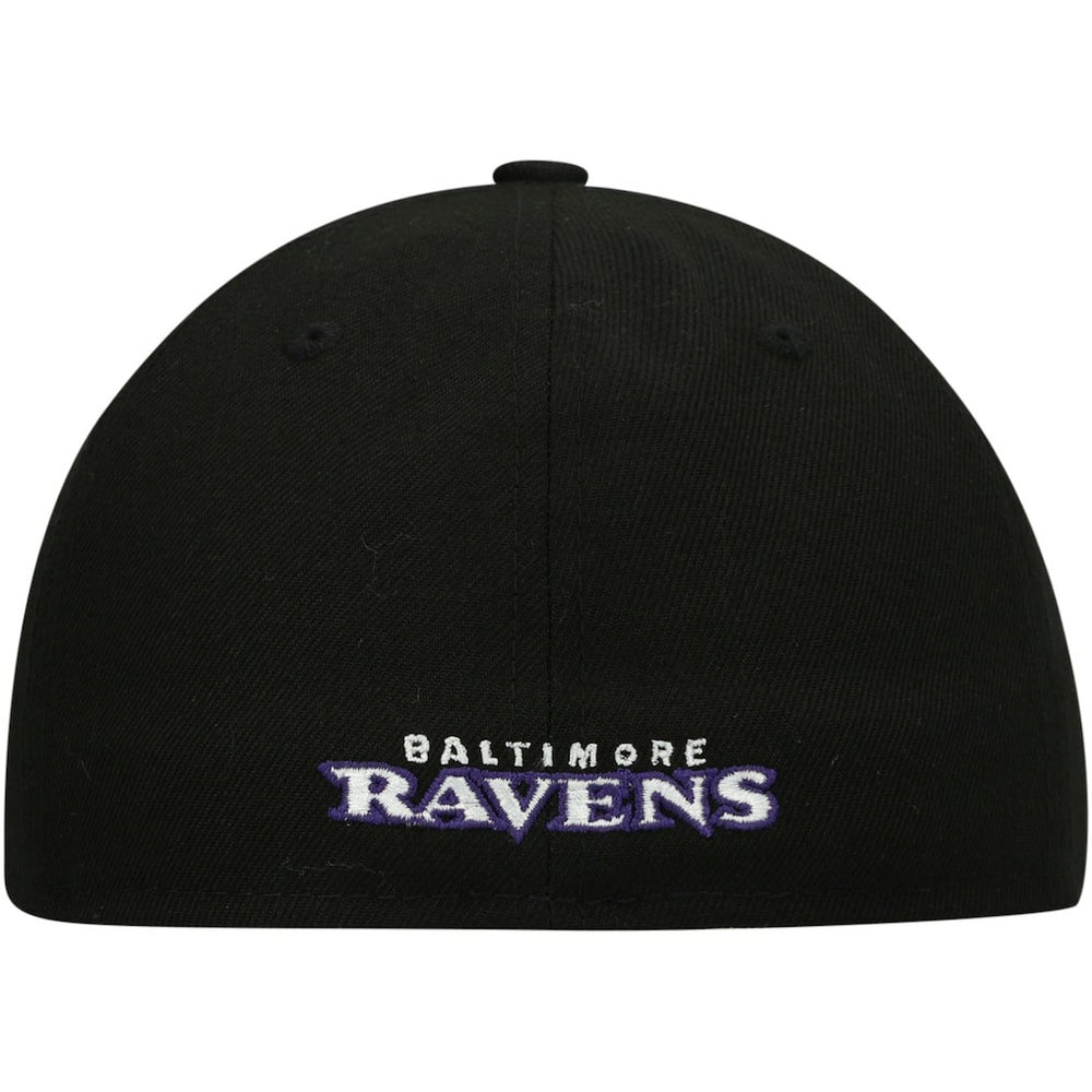 Baltimore Ravens New Era Omaha Low Profile 59FIFTY Fitted Hat Black - NFL